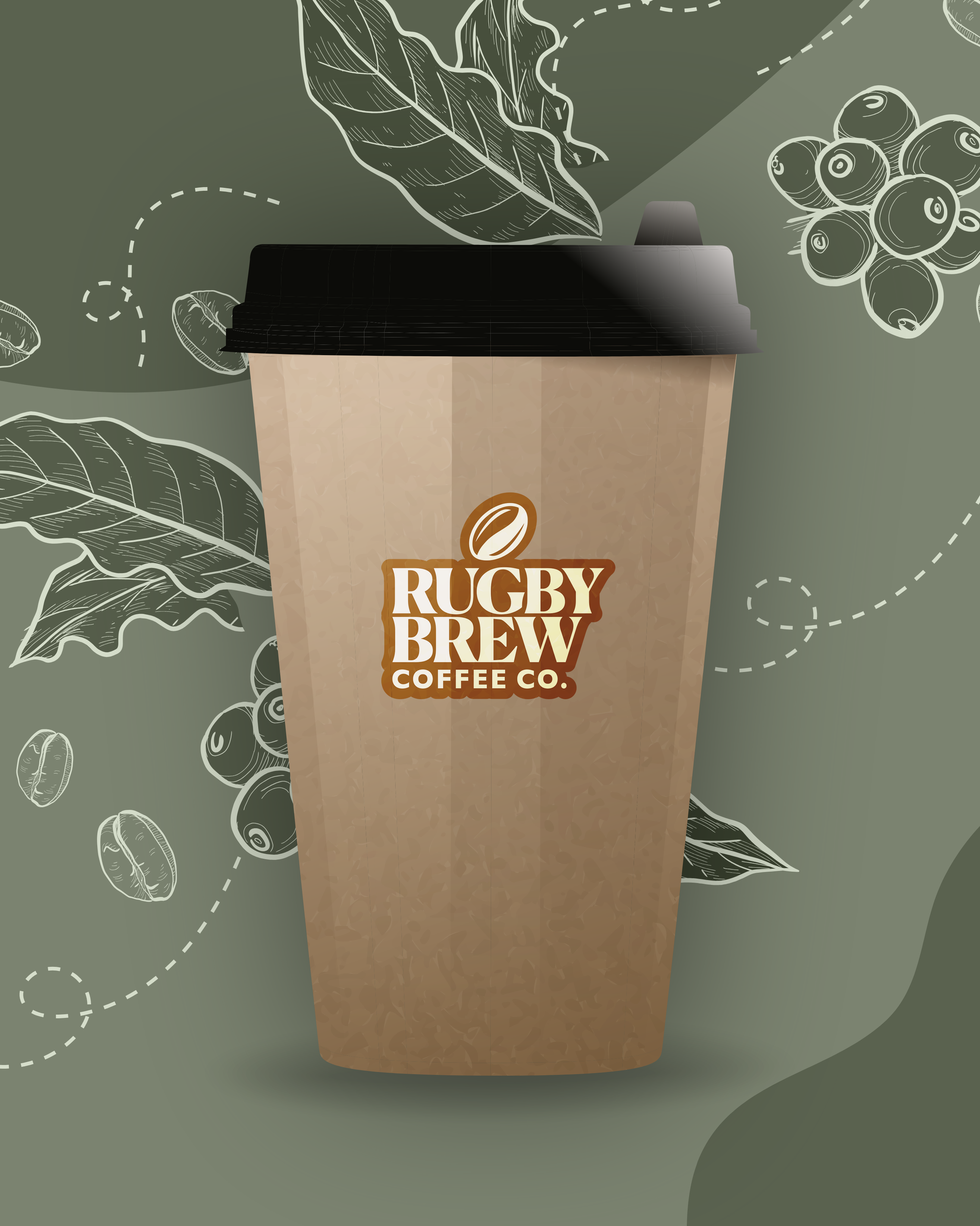 Rugby Brew Coffee Cup