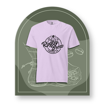 Pink Unisex Rugby Tee Shirt